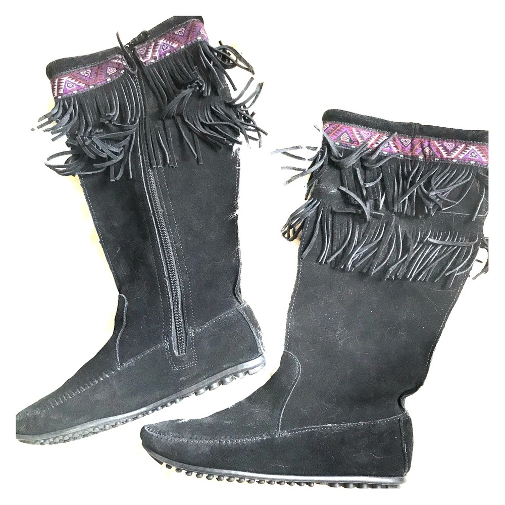 Size 10 Minatonka calf high boots